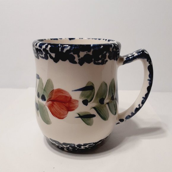 Gail Pittman mug in Whiteware - Vintage - Signed - Handpainted - Picture 2 of 7
